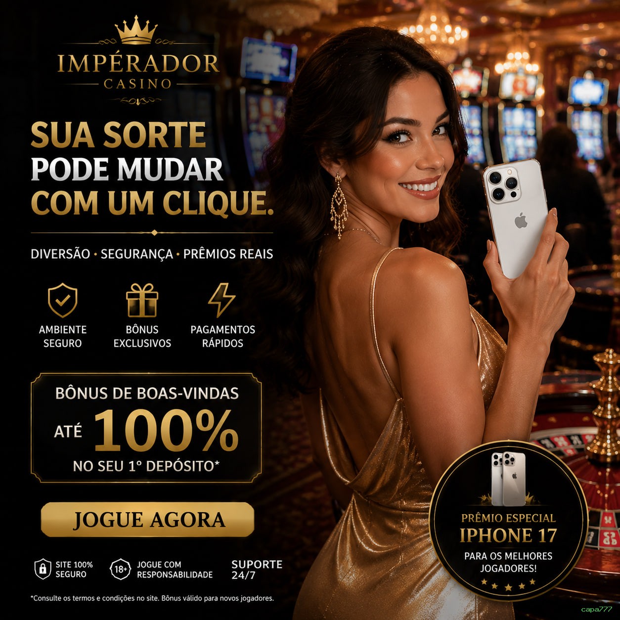 Aplicativo móvel capa777 para iOS e Android
